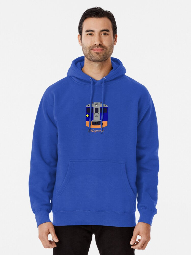 South Australian Railways Bluebird Railcar 100 - Mopoke Pullover Hoodie casual everyday wear, daily wear favorite