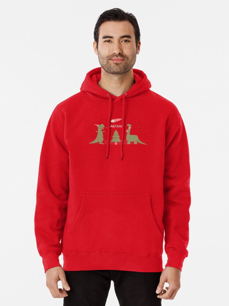 Merry Extinction Pullover Hoodie | Cozy Graphic Hoodie | Unisex Pullover