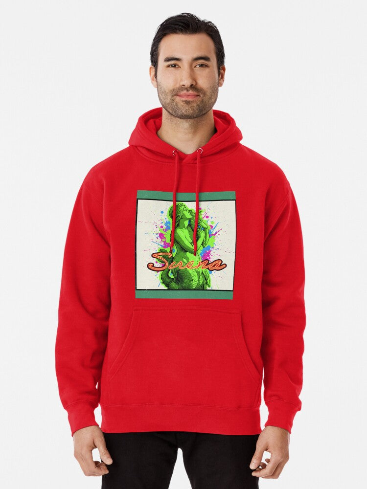A pop mermaid's kiss to heaven Pullover Hoodie vintage style, unisex fit