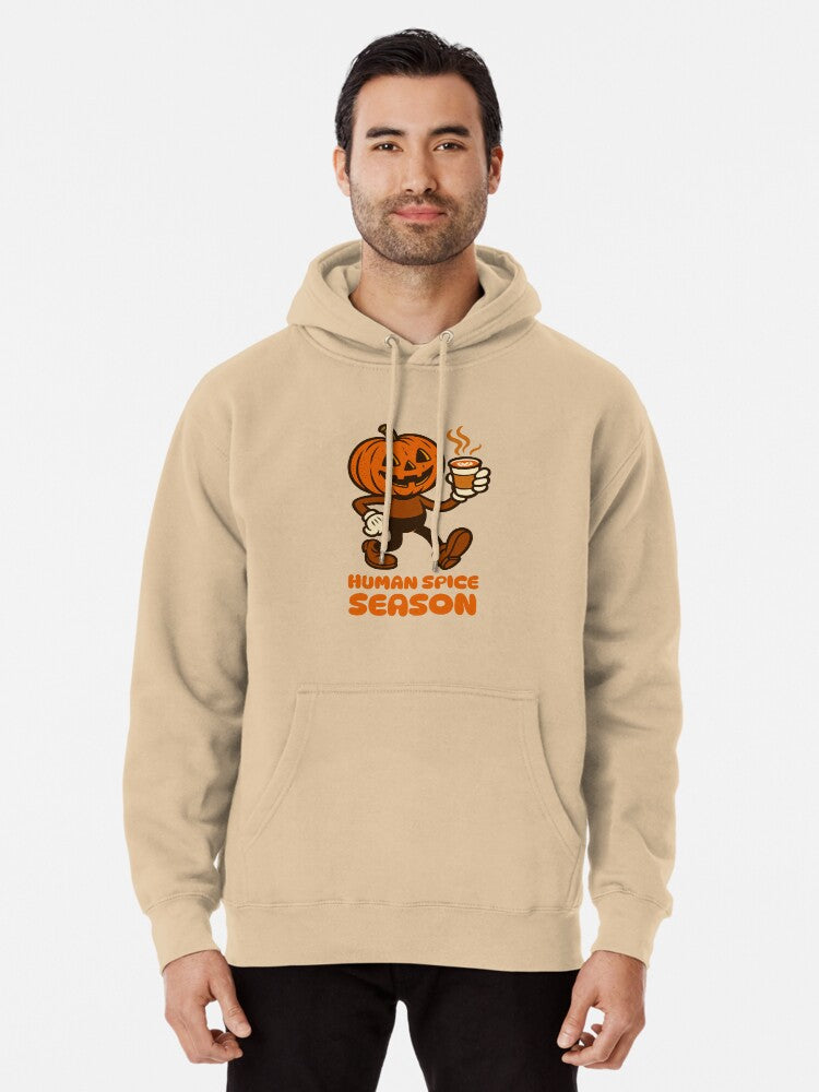 Human Spice Season Pullover Hoodie | Cozy Graphic Hoodie | Unisex Pullover