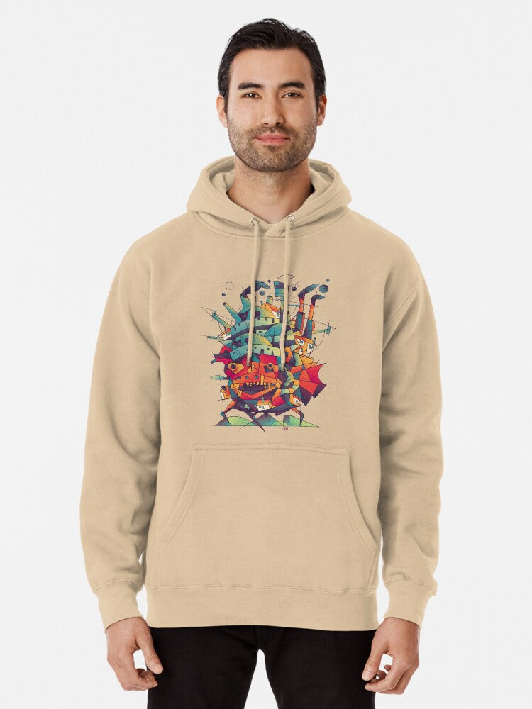 Moving Castle Pullover Hoodie anime fan merch, gift for fans