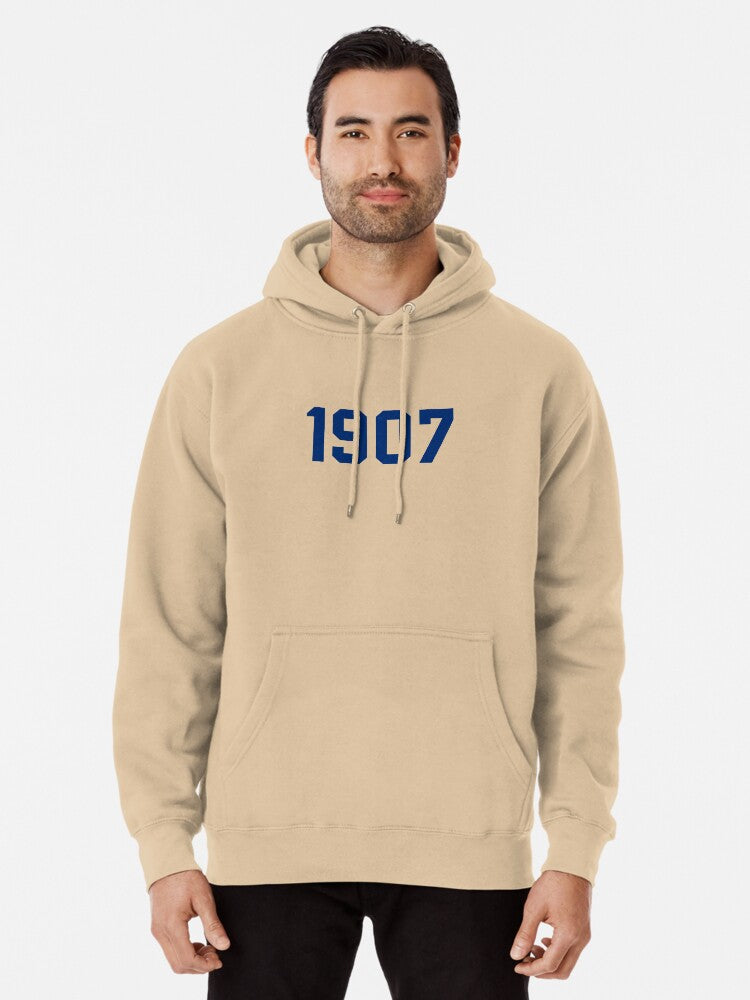 1907 Fenerbahe Blue Pullover Hoodie graphic streetwear, unisex fit
