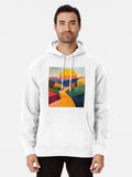 Etel Adnan Artwork Pullover Hoodie anime fan merch, perfect for layering