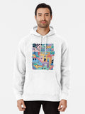 80's Escher Pullover Hoodie | Cozy Graphic Hoodie | Unisex Pullover