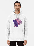 Resisting Overthinking Pullover Hoodie cozy fleece, unisex fit