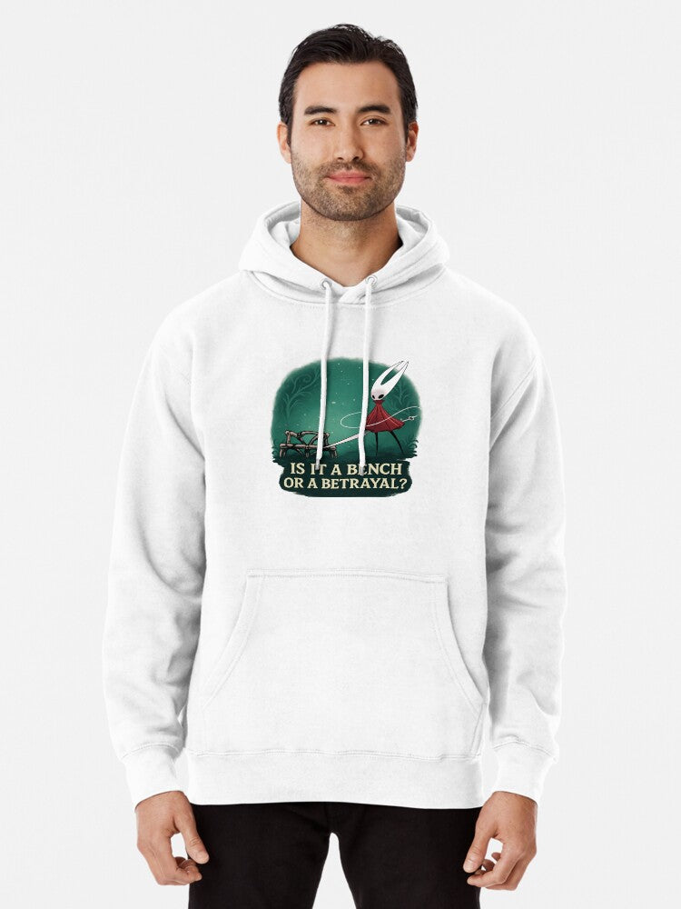 Funny Hornet Bench Trap Pullover Hoodie anime fan merch, daily wear favorite