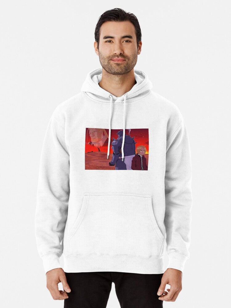 Elric brothers Pullover Hoodie anime fan merch, cold weather essential