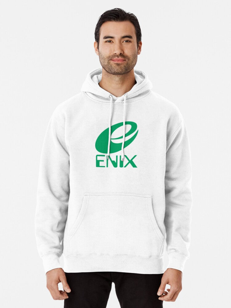 ENIX Logo Green Pullover Hoodie funny graphic, gift for fans