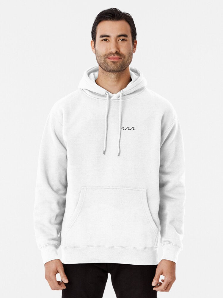Waves Pullover Hoodie | Cozy Graphic Hoodie | Unisex Pullover