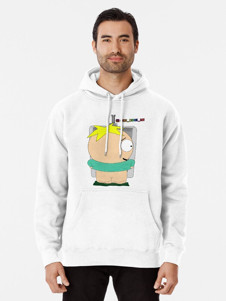 Butters from South Park Pullover Hoodie aesthetic design, unisex fit