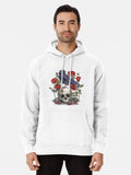 Memento Mori Pullover Hoodie graphic streetwear, great gift idea
