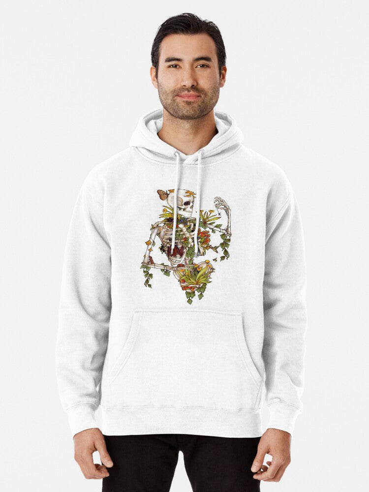 Bones And Botany Pullover Hoodie | Cozy Graphic Hoodie | Unisex Pullover