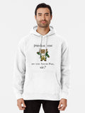 Alexander Hamilcat Black Text Pullover Hoodie cozy fleece, great gift idea