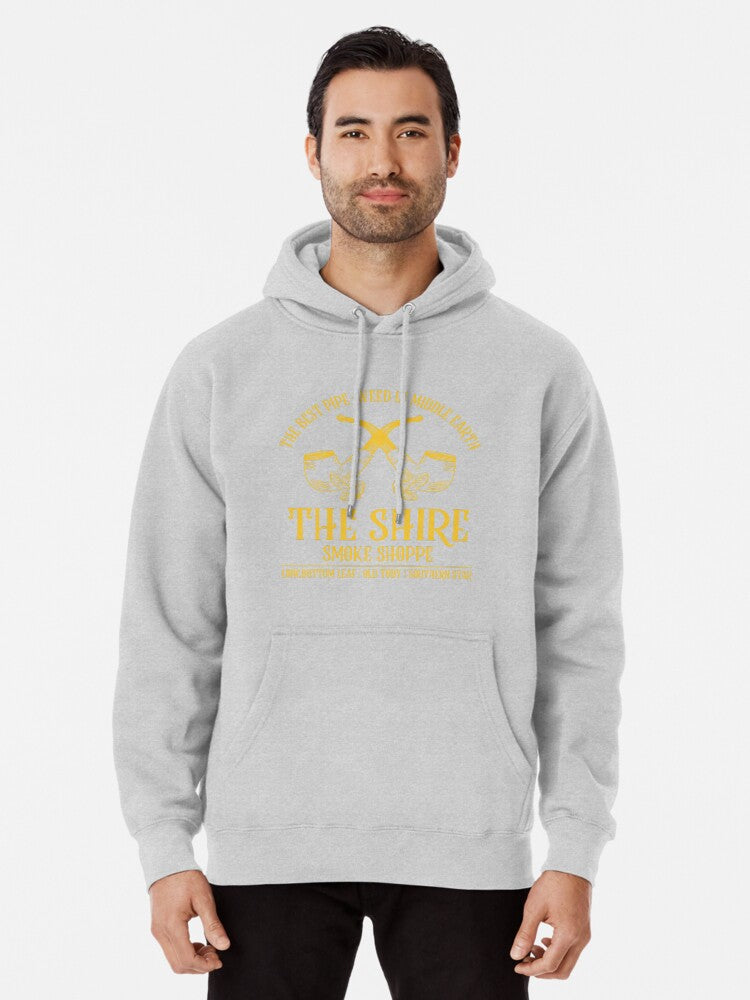 The Shire Smoke Shoppe Pullover Hoodie aesthetic design, cold weather essential