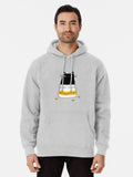 Fur Antidepressant Cute Black Cat Illustration A Gift For A Pet Lover Pullover Hoodie | Cozy Graphic Hoodie | Unisex Pullover