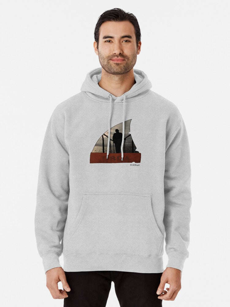 Farewell and Adieu - Quint's quote of the day Pullover Hoodie aesthetic design, soft and comfortable