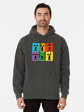 Greyhound Semaphore Pullover Hoodie | Cozy Graphic Hoodie | Unisex Pullover