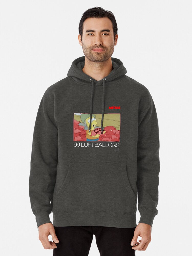 99 Bartballoons Pullover Hoodie cozy fleece, unisex fit