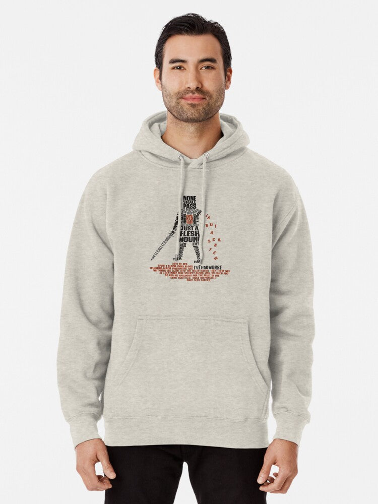 Tis But Some Text Pullover Hoodie | Cozy Graphic Hoodie | Unisex Pullover
