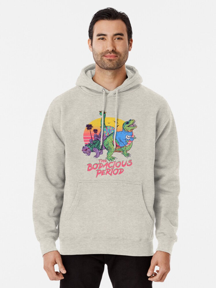 The Bodacious Period Pullover Hoodie retro vibes, soft and comfortable