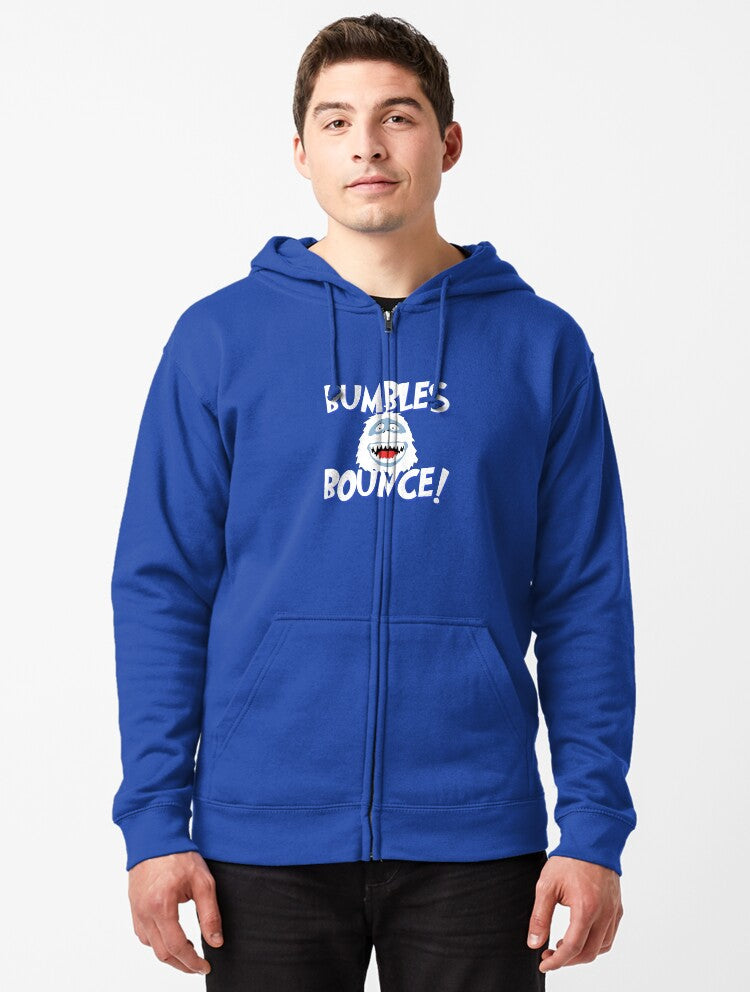 Bumbles Bounce! Zipped Hoodie | Premium Unisex T-Shirt, Trending Graphic Tee