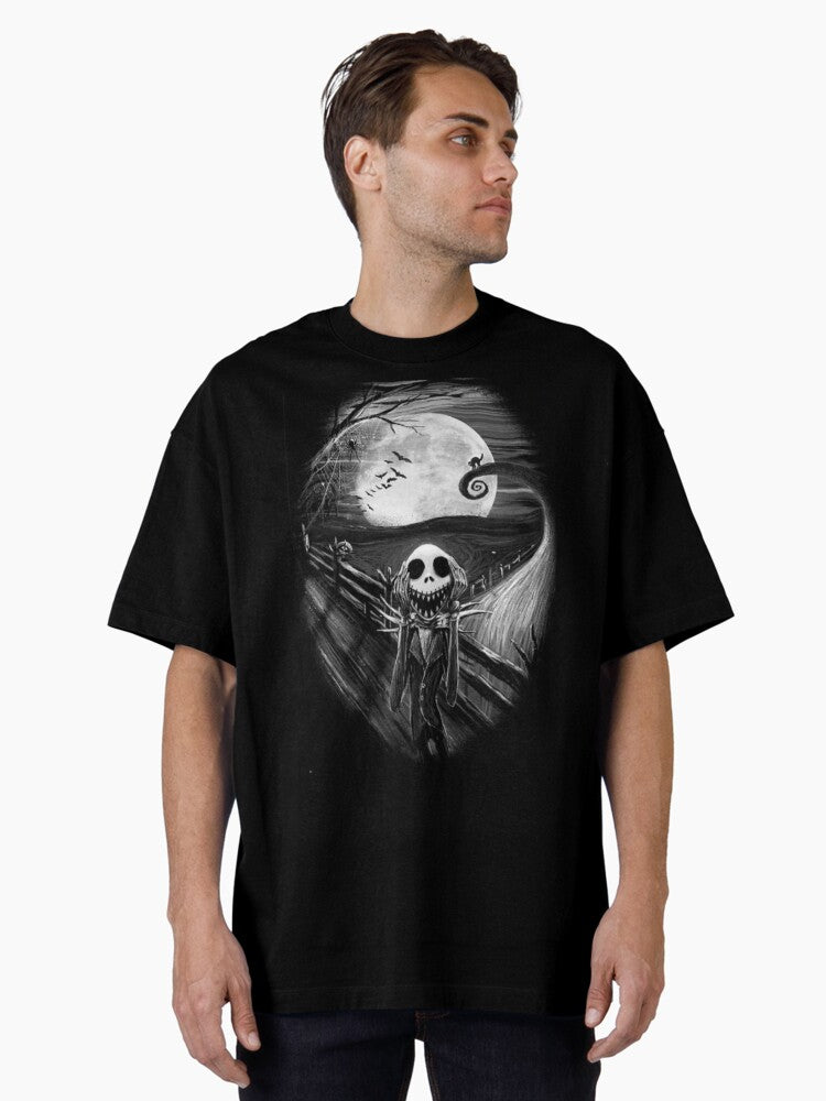 Jack skellington scream art Oversized T Shirt T Shirt Best Seller Look High CTR Pick