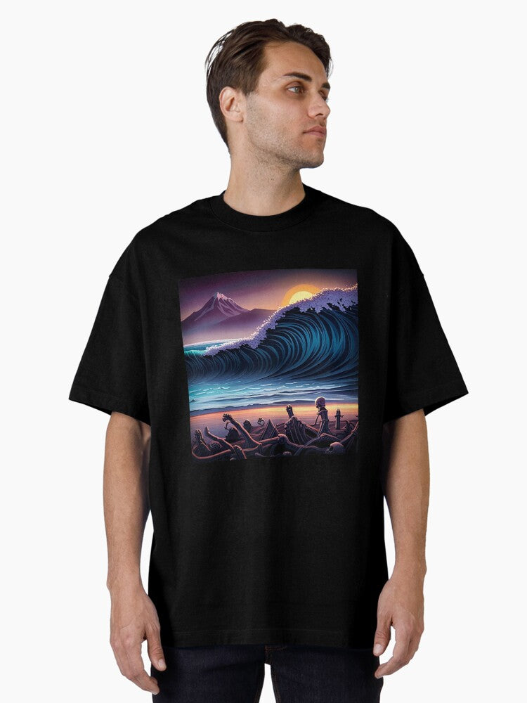 Mind Surfing Machine Dreams 022 Oversized T-Shirt | Graphic T-Shirt for Unisex