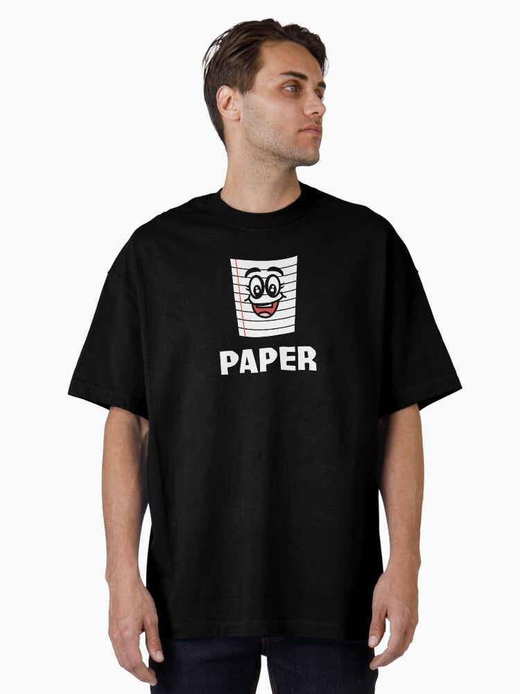 Halloween Rock Paper Funny Matching Couple Part 2 Oversized T-shirt | Trendy Graphic Tee | Casual Unisex T-shirt