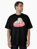 cat on jelly Oversized T-Shirt
