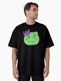 "Hi!" Friendly Cat Slime (TheWildMeowMeow Twitch Emote) Oversized T-Shirt