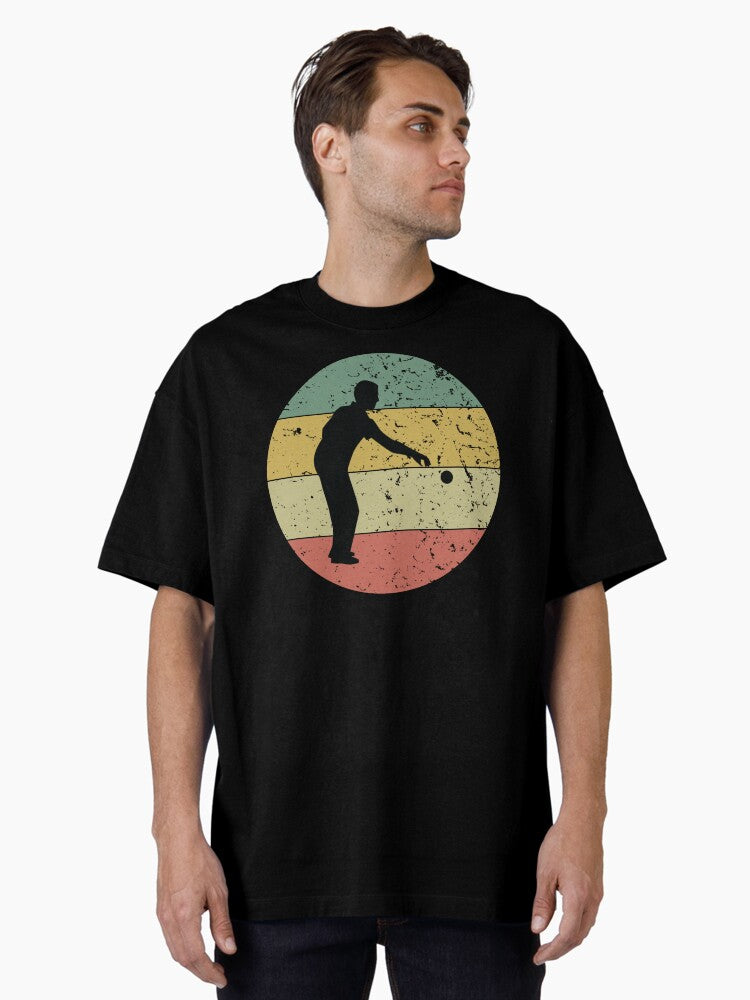 Vintage Retro Petanque Funny Petanque Petanque Boule Bocce Player Funny Saying Oversized T Shirt T Shirt | Best Selle...