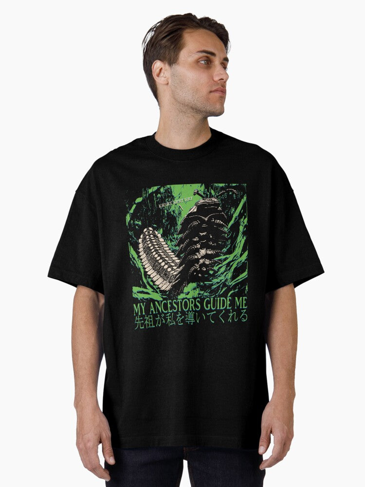 My Ancestors Guide Me Prehistoric Bug Oversized T-Shirt | Premium Unisex T-Shirt, Trending Graphic Tee