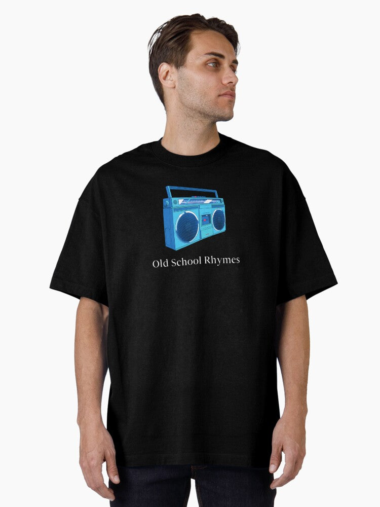 Old School Rhymes Oversized T-shirt | Trendy Graphic Tee | Casual Unisex T-shirt