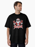 Sleigher Santa Claus Metal Christmas funny Hail Santa Oversized T Shirt T Shirt Best Seller Look Daily Comfort Wear