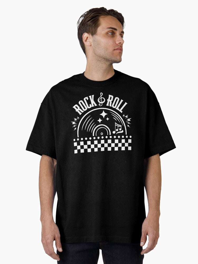 Rockabilly Style Vintage 50s Sock Hop Party Rock N Roll Dance Oversized T-shirt | Trendy Graphic Tee | Casual Unisex T-shirt