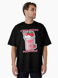 Strawberry milkshake design Oversized T Shirt T Shirt High Search Demand Tech Vibe