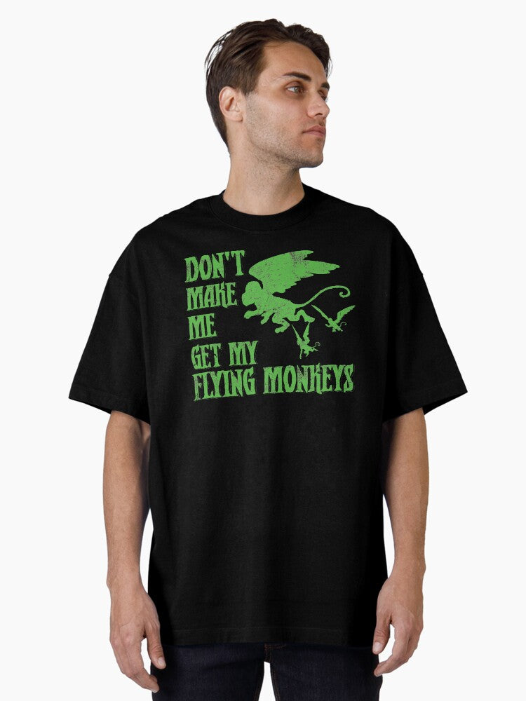 Flying Monkey Witch Gift Protected by Flying Monkeys Wizard of Oz Wicked Funny Witch Halloween Costume Oversized T-Shirt T-Shirt | Viral Style | Perfect For Daily Wear