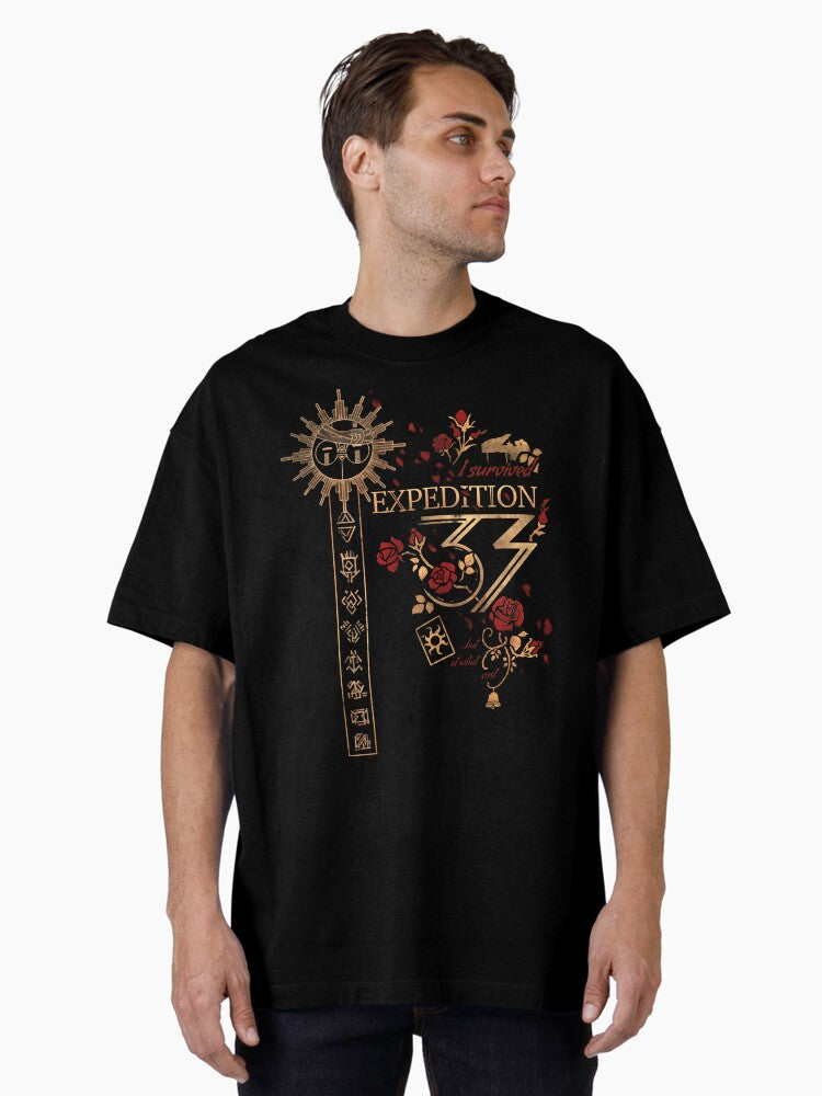 I survived Expedition 33 In Red Oversized T Shirt T Shirt Trending 2025 High CTR Pick