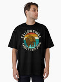 Family Tour 2026 National Park Trip Yellowstone Oversized T-Shirt | Premium Unisex T-Shirt, Trending Graphic Tee
