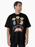 Nothing Beats Reading Rock Paper Scissors Cosmic Fantasy Oversized T-shirt | Trendy Graphic Tee | Casual Unisex T-shirt