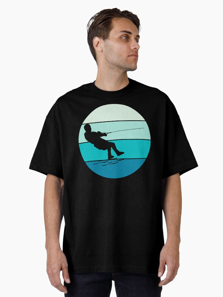 Barefoot Water-skiing Freestyle Water Sport Oversized T-Shirt | Graphic T-Shirt for Unisex