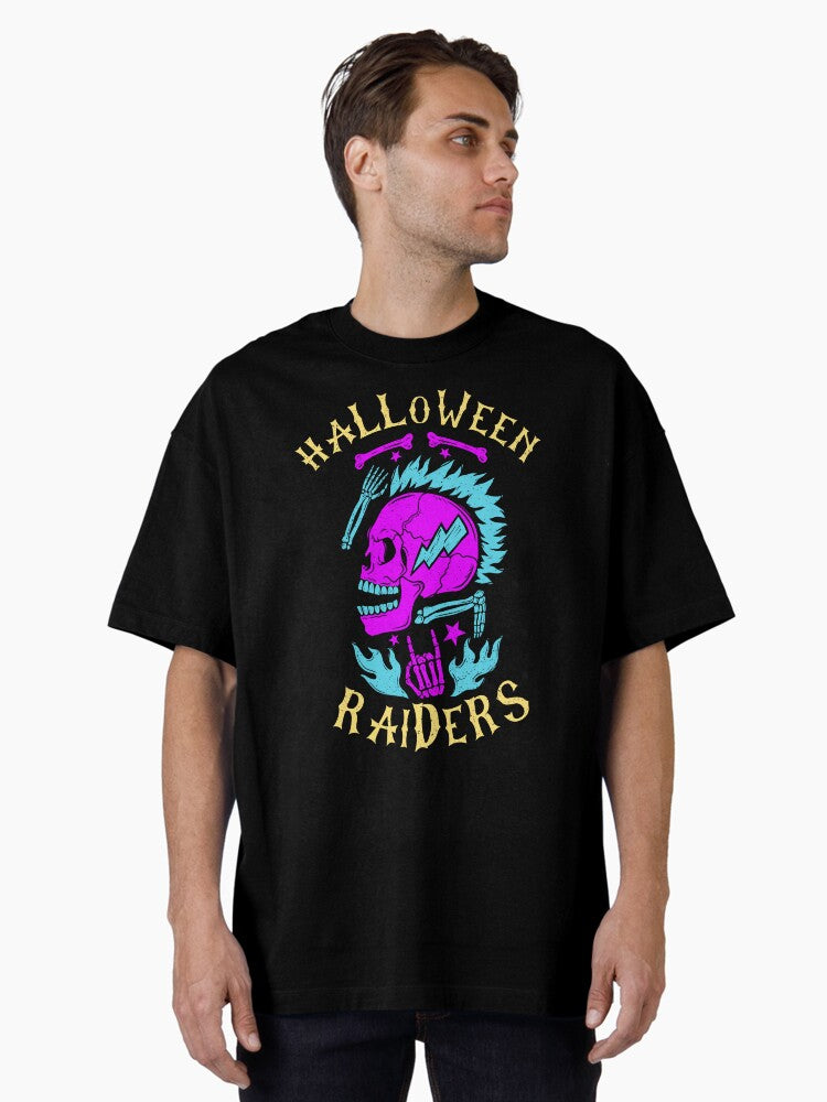 Halloween Halloween Raiders Oversized T-shirt | Trendy Graphic Tee | Casual Unisex T-shirt