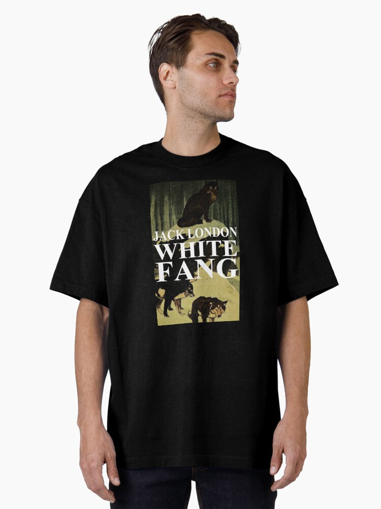 White Fang book cover Oversized T Shirt T Shirt Premium Quality Daily Comfort