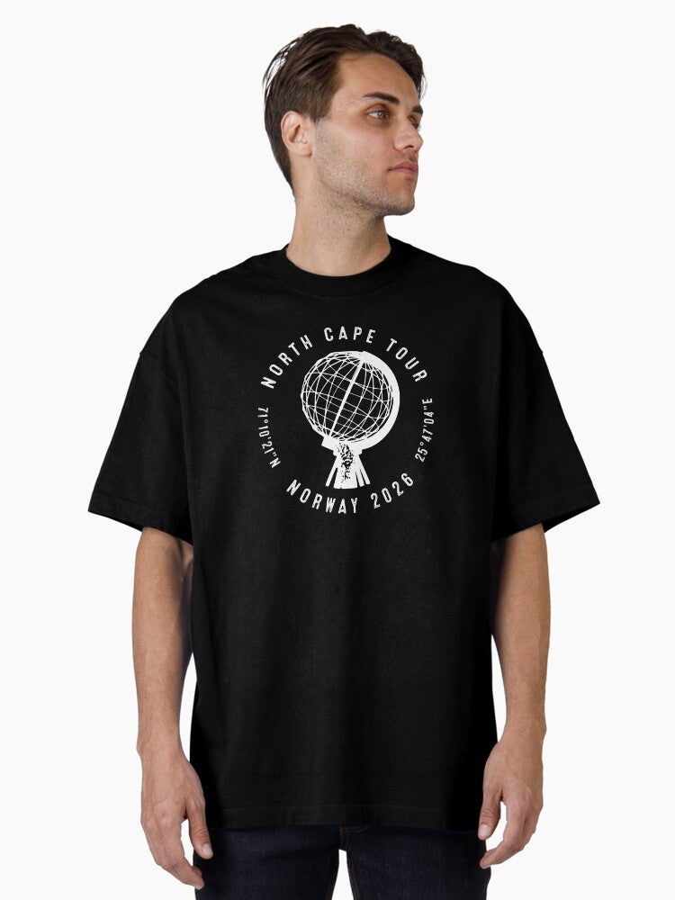 North Cape Norway 2026 Tour Nordkapp Design Oversized T-Shirt | Premium Unisex T-Shirt, Trending Graphic Tee