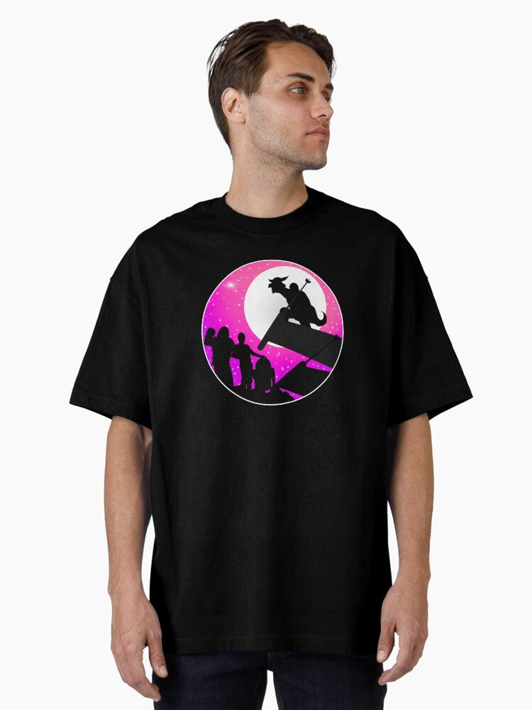 Star Silhouette (Fuchsia) Oversized T-Shirt