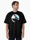 Silhouette (Cyan) Oversized T-Shirt