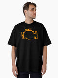 Check engine Automotive mechanic car warning light Oversized T Shirt T Shirt | Viral US Style | Great Gift for Dad