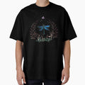 Dragonfly with mushrooms and flowers Oversized T-Shirt for Sale by MugDesignStore