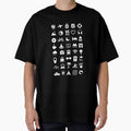 Travel icons Oversized T-Shirt for Sale by tshirtbaba