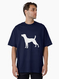 Jack Russell Silhouette Oversized T Shirt T Shirt Viral US Style Hot Search US